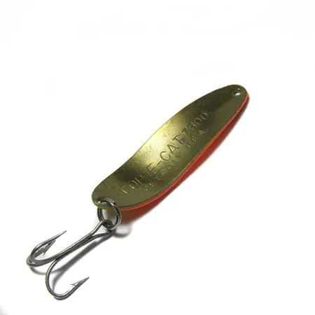 Dardevle Cop-E-Cat 7300 Cucharilla, Fire Tiger/Latón, 10g, Latón, #0415