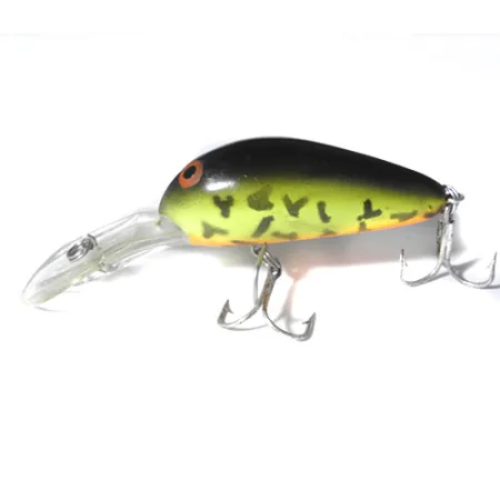 Norman Deep Little N Crankbait, Marrón/Verde/Naranja, 10g, Sonajero, #0472