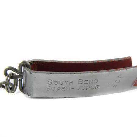 South Bend Super-Duper 506 Cucharilla, Níquel/Rojo, 7g, Forma U, #0491