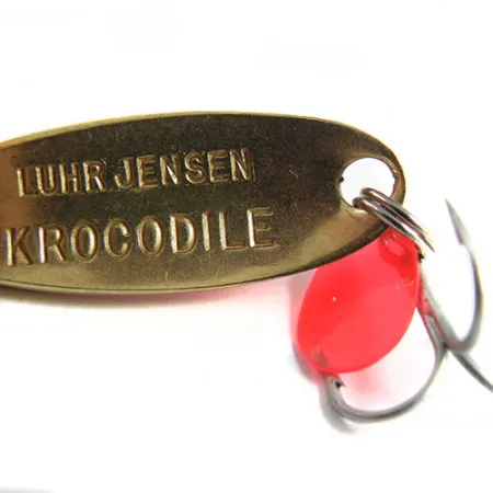 Luhr Jensen Krocodile Cucharilla, Naranja/Latón/Hologram, 9g, #0508