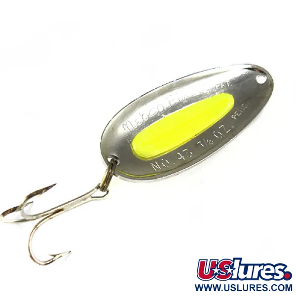 Nebco Pixee Cucharilla, Níquel / Amarillo, 28g, Huevo salmón, #0510