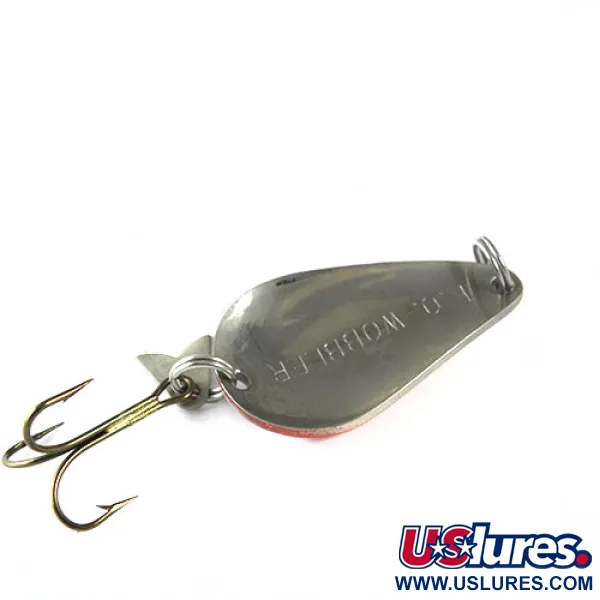 Acme K.O. Wobbler Cuchara, Rojo / Blanco, 14g, Sonic Flipper Tail, #0516