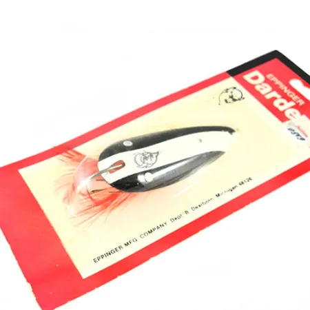 Eppinger Weedless Dardevlet Cucharilla, Negro/Blanco, 21g, antialgas, #0542