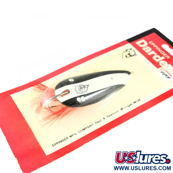 Eppinger Weedless Dardevlet Cucharilla, Negro/Blanco, 21g, antialgas, #0542