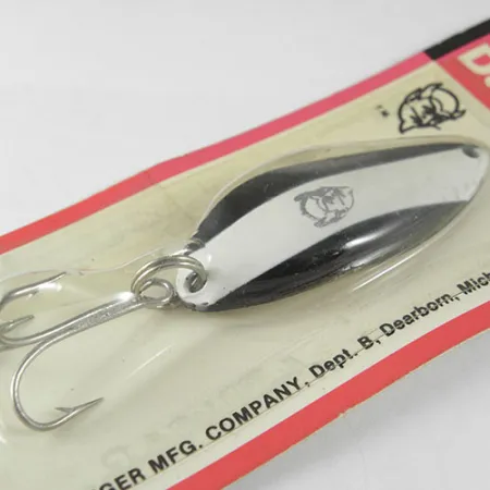 Dardevle Devle Dog Cucharilla, Black / White, 14g, Vintage, #0520