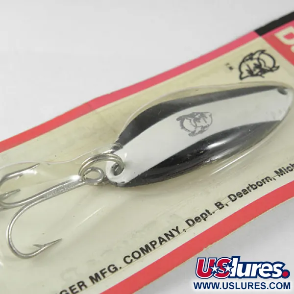 Dardevle Devle Dog Cucharilla, Black / White, 14g, Vintage, #0520