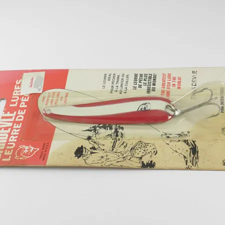 Eppinger Dardevle ThinDevle Cucharilla, Rojo / Blanco, 11g, Clásica, #0541