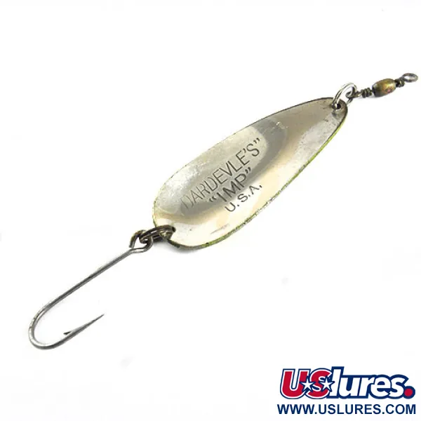 Eppinger Dardevle Imp Cucharilla, Frog (Verde/Amarillo), 11g, #0614