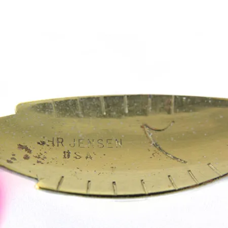 Luhr Jensen Cucharilla, Blanco/Rojo/Verde, 4.3g, Atractor rosa, #0622