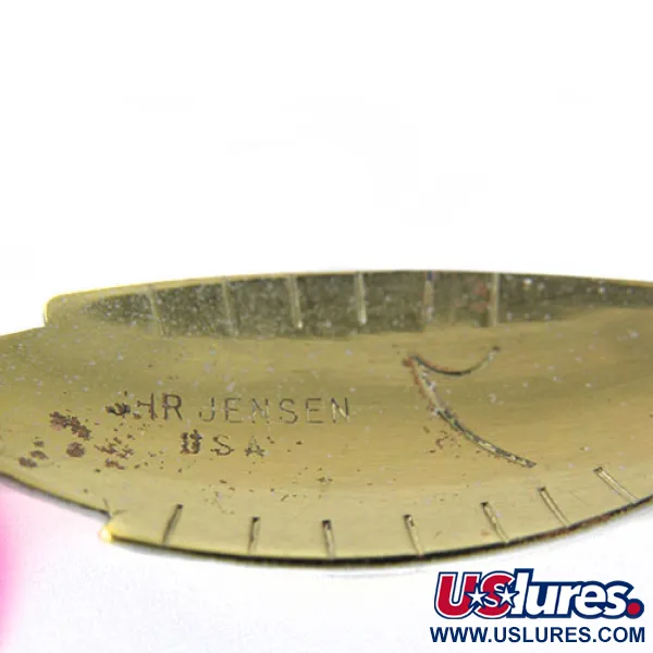 Luhr Jensen Cucharilla, Blanco/Rojo/Verde, 4.3g, Atractor rosa, #0622