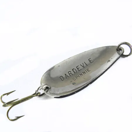 Dardevle Spinnie Cucharilla, Negro/Blanco, 6g, Diseño Retro, #0639