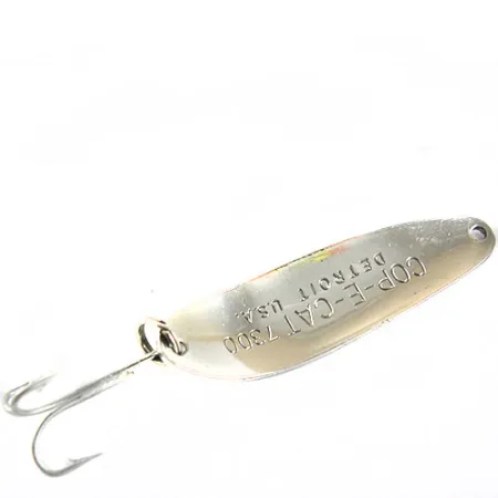 Dardevle Cop-E-Cat 7300 Cucharilla, Níquel/Verde, 10g, Sello Detroit, #0653