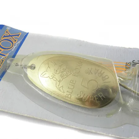 Blue Fox Super Vibrax 5 Cucharilla, Oro, 14g, Anti-torsión, #0663