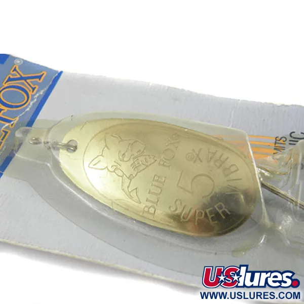 Blue Fox Super Vibrax 5 Cucharilla, Oro, 14g, Anti-torsión, #0663