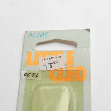 Acme Little Cleo Cucharilla, Níquel / Verde, 11g, Triple original, #0672