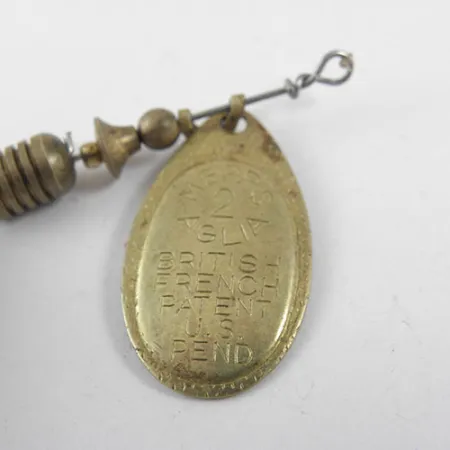 Mepps Aglia 2 Dressed Cucharilla, Latón, 4,7g, Triple con pluma, #0714