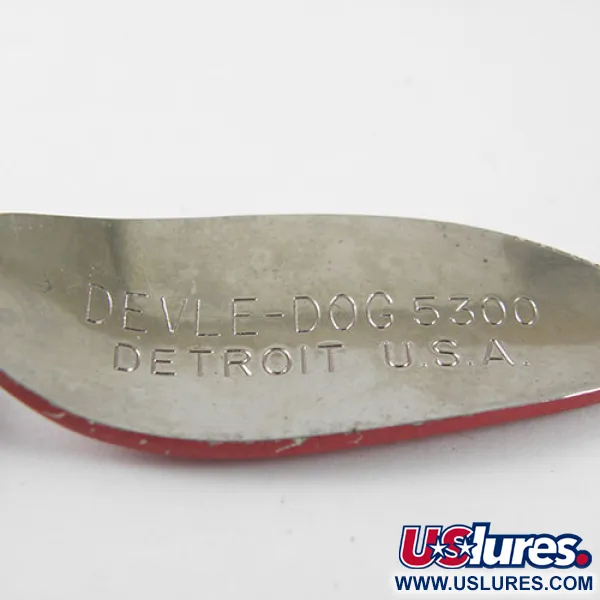 Cucharilla Eppinger Dardevle Devle Dog 5300, Rojo/Blanco, 10g, #0774