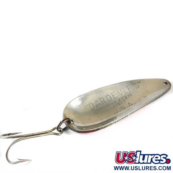 Dardevle Imp Cucharilla Ondulante, Rojo / Blanco, 11g, Clásico, #0796