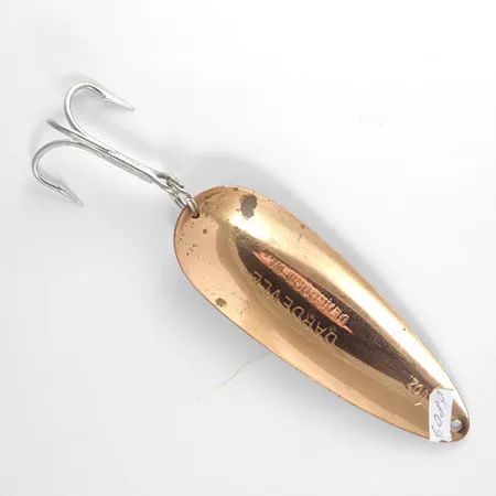 Eppinger Dardevle Cucharilla, Rojo / Blanco, 28g, Dorso Cobre, #0809