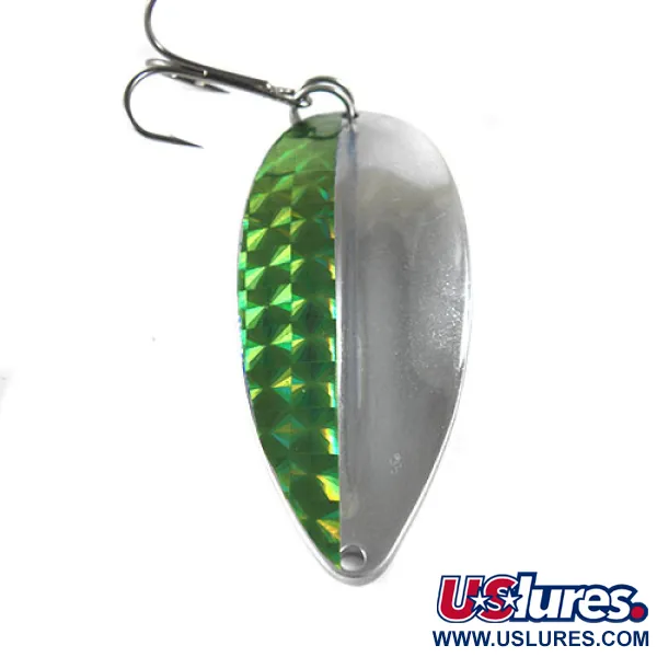 Toddco Main liner Cucharilla, Nickel/Fluorescent Green, 21g, #0823