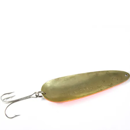 Cucharilla Eppinger Dardevle, Blanco/Naranja/Latón, 28g, Latón, #0858