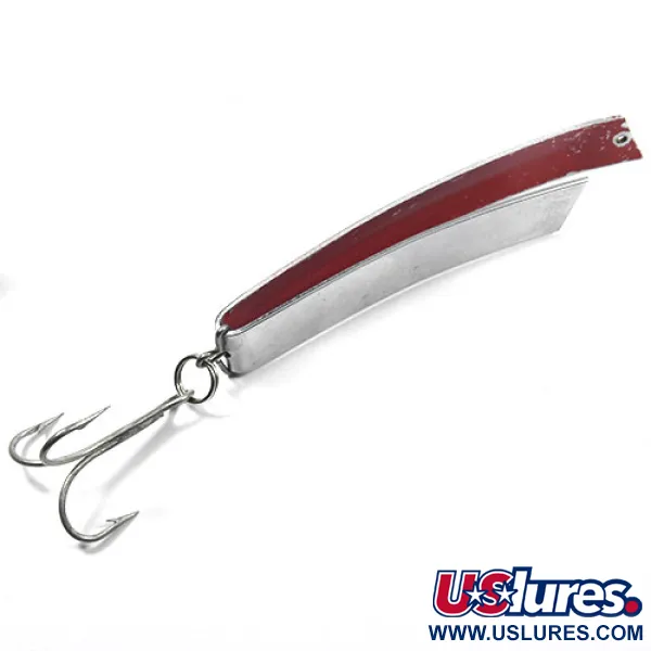 Cucharilla South Bend Super-Duper 516, Níquel / Rojo, 18g, Vintage, #0864