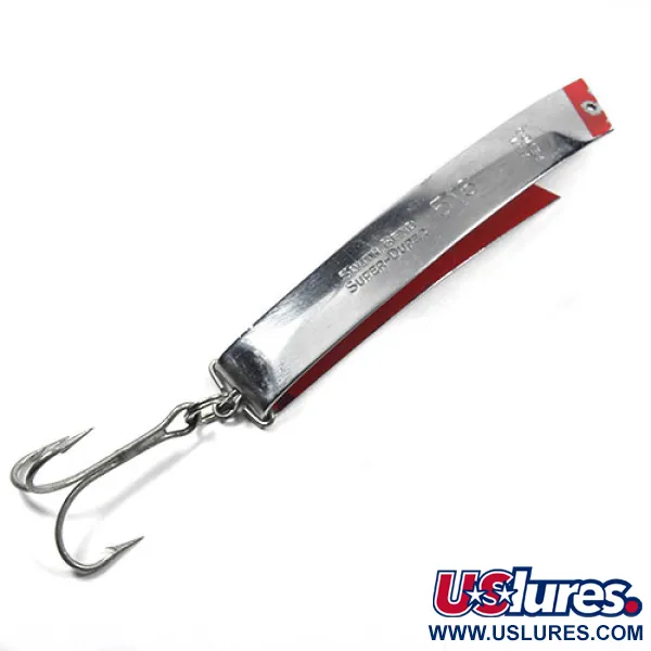 Cucharilla South Bend Super-Duper 516, Níquel / Rojo, 18g, Vintage, #0864