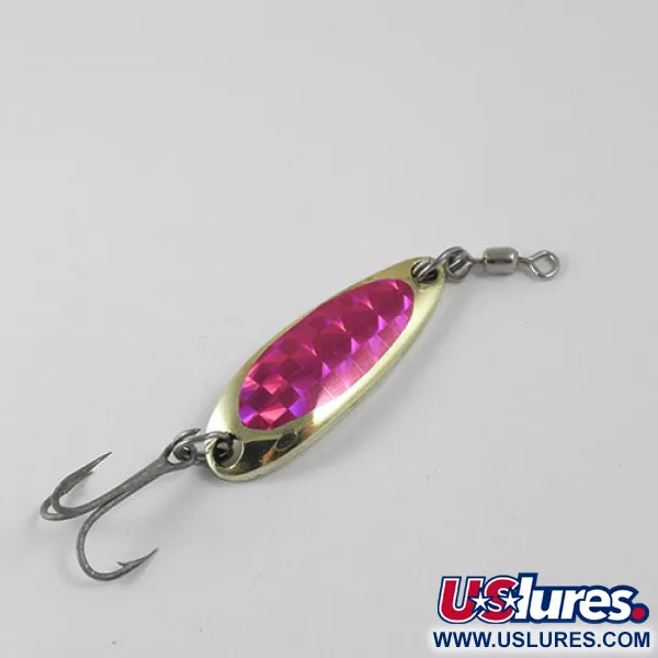 Luhr Jensen Krocodile Cucharilla, Oro / Púrpura, 9g, Gran Lance, #0873