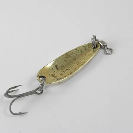 Luhr Jensen Krocodile Cucharilla, Oro / Púrpura, 9g, Gran Lance, #0873