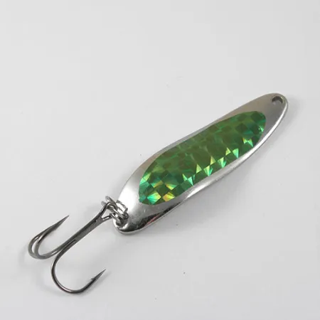 Dardevle Cop-E-Cat 7300 Cucharilla, Níquel/Verde, 10g, Panal, #0874