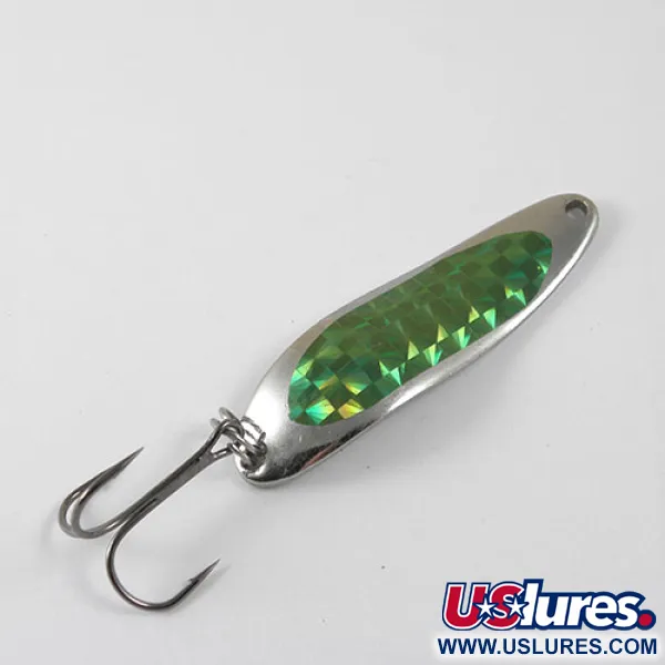 Dardevle Cop-E-Cat 7300 Cucharilla, Níquel/Verde, 10g, Panal, #0874