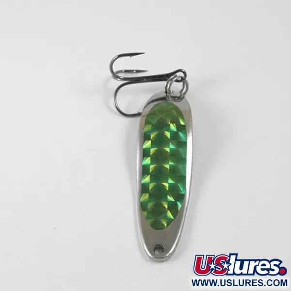 Dardevle Cop-E-Cat 7300 Cucharilla, Níquel/Verde, 10g, Panal, #0874