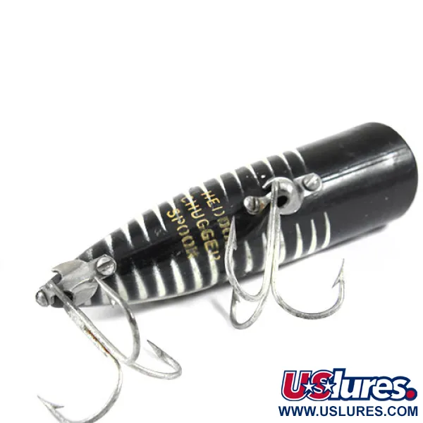 Popper Heddon Chugger Spook, Negro/Blanco/Rojo, 14g, Superficie, #0875