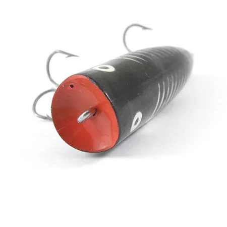 Popper Heddon Chugger Spook, Negro/Blanco/Rojo, 14g, Superficie, #0875