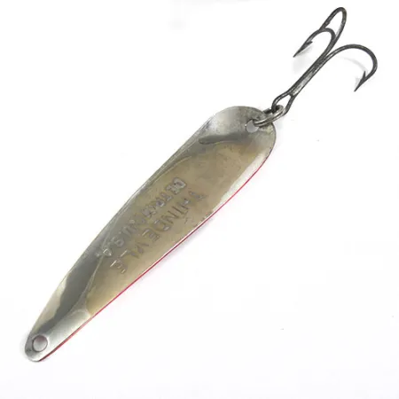 Dardevle ThinDevle Cucharilla, Rojo / Blanco / Níquel, 11g, Fina, #0876