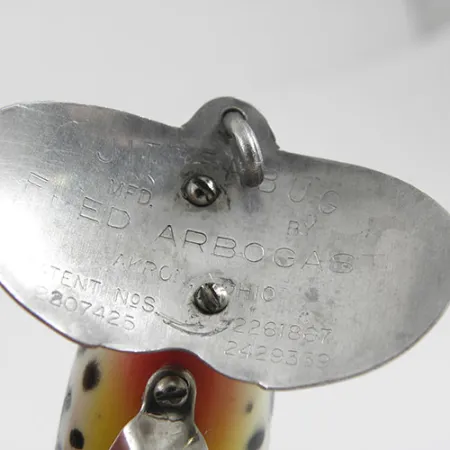 Fred Arbogast Jitterbug Señuelo Superficie, Tiger, 10g, Vintage, #0880