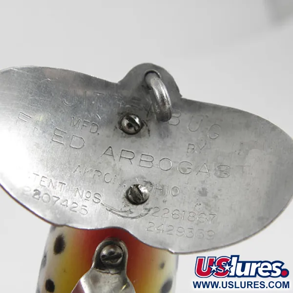 Fred Arbogast Jitterbug Señuelo Superficie, Tiger, 10g, Vintage, #0880