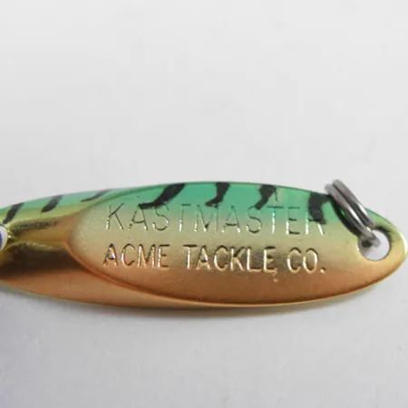 Acme Kastmaster Cucharilla, Fire Tiger, 3,5g, Latón Pulido, #0882
