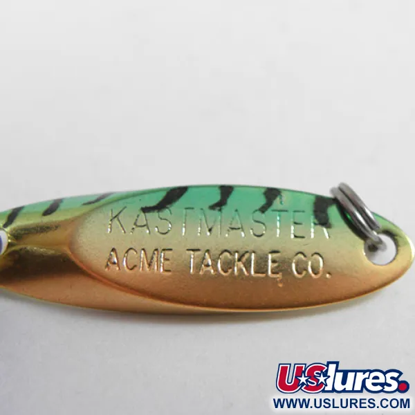 Acme Kastmaster Cucharilla, Fire Tiger, 3,5g, Latón Pulido, #0882