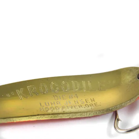 Luhr Jensen Krocodile Die #4 Cucharilla, Naranja/Latón, 17g, #0914