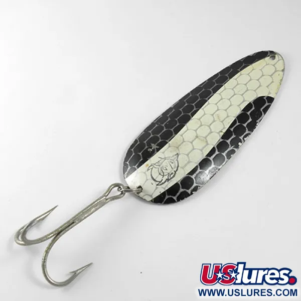 Dardevle Huskie Junior Cuchara, Negro/Blanco/Níquel, 58g, #0919