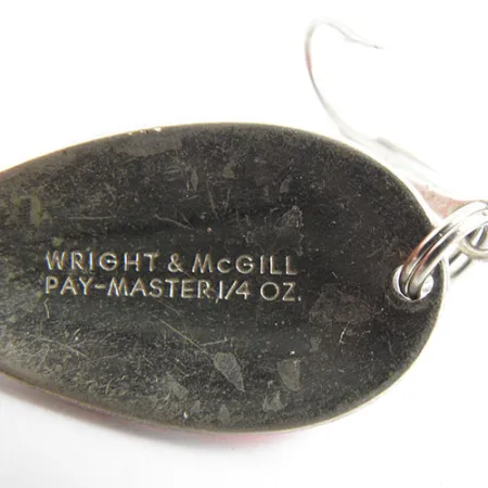 Wright & McGill Pay-Master Cucharilla, Rojo/Blanco/Níquel, 7g, #0941