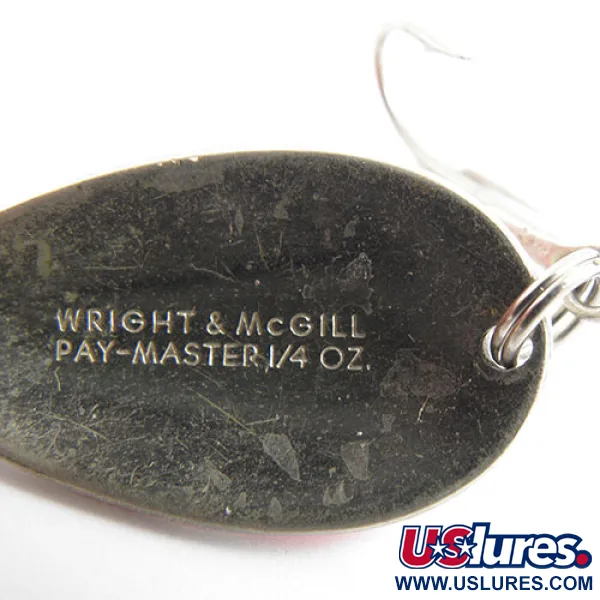Wright & McGill Pay-Master Cucharilla, Rojo/Blanco/Níquel, 7g, #0941