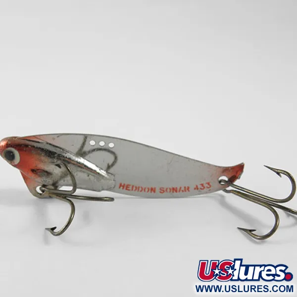 Heddon Sonar 433 Blade Bait, Níquel / Rojo, 14g, USA, #0945