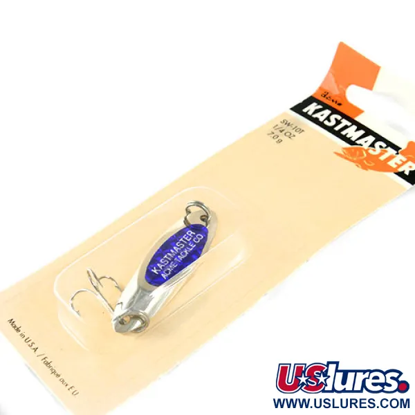 Acme Kastmaster Cucharilla, Níquel / Azul, 7g, Larga distancia, #0954