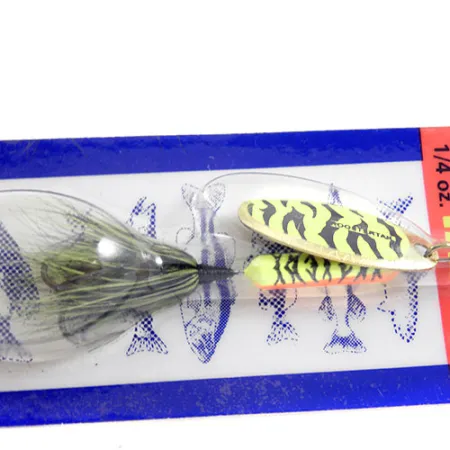 Worden’s Original Rooster Tail Cucharilla, Tiger, 7g, Pluma, #0970