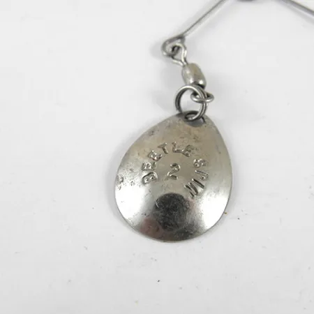 Johnson Beetle Spin Spinnerbait, Níquel / Negro, 3.5g, USA, #0981