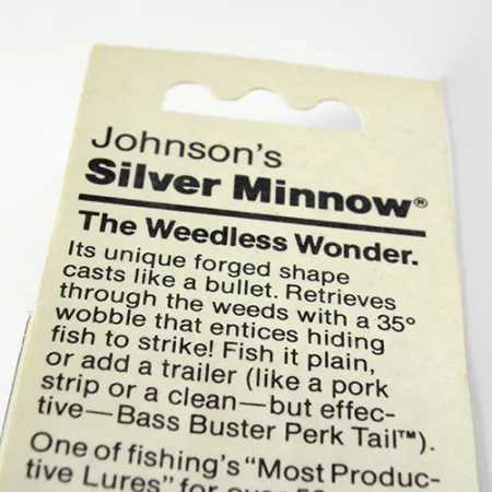 Weedless Johnson Silver Minnow Cucharilla, Oro, 5g, Antialgas, #1017