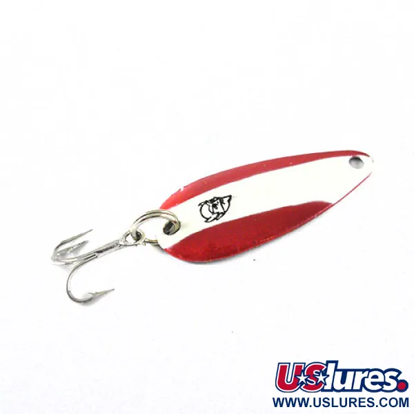 Dardevle Midget Trout Cucharilla, Rojo / Blanco / Níquel, 2,5g, #1027
