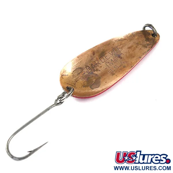 Cucharilla Eppinger Dardevle Imp, Rojo/Blanco/Cobre, 11g, Vintage, #1033